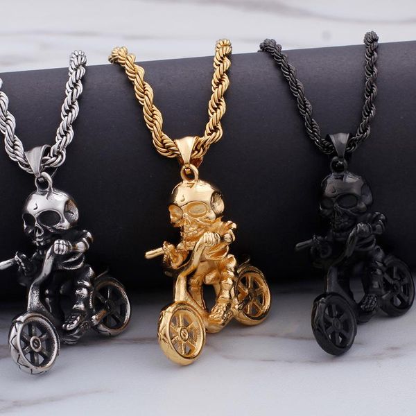 pendant necklaces ghost skull body motorcycle necklace for men women with 60cm long chain biker jewelry accessories black stainless steel, Silver
pendant necklaces ghost skull body motorcycle necklace for men women with 60cm long chain biker jewelry accessories black stainless steel, Silver