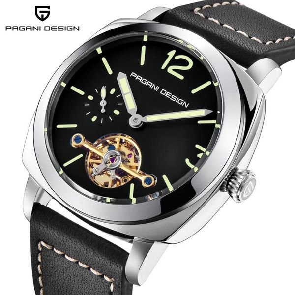 wristwatches pagani design luxury tourbillon mechanical watches luminous leather fashion casual hollow skeleton automatic watch for men, Slivery;brown
wristwatches pagani design luxury tourbillon mechanical watches luminous leather fashion casual hollow skeleton automatic watch for men, Slivery;brown