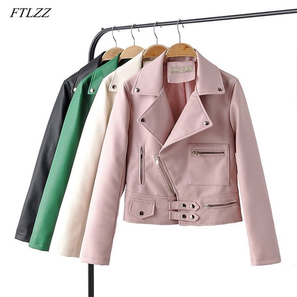 autumn women green faux soft leather jacket casual female motorcycle zipper pocket biker pu coat streetwear 210430, Black
autumn women green faux soft leather jacket casual female motorcycle zipper pocket biker pu coat streetwear 210430, Black