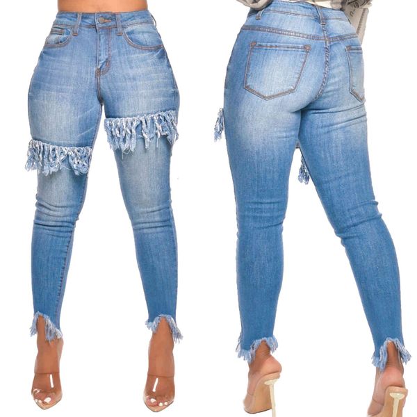 jean women high waist casual washed vintage stretch skinny jeans fashion tassel lady denim pencil pants trousers, Blue
jean women high waist casual washed vintage stretch skinny jeans fashion tassel lady denim pencil pants trousers, Blue