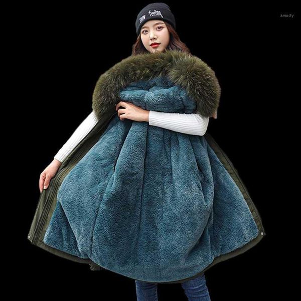 women's down & parkas 2021 cotton thicken warm winter jacket coat women casual parka clothes fur lining hooded mujer coats, Black
women's down & parkas 2021 cotton thicken warm winter jacket coat women casual parka clothes fur lining hooded mujer coats, Black