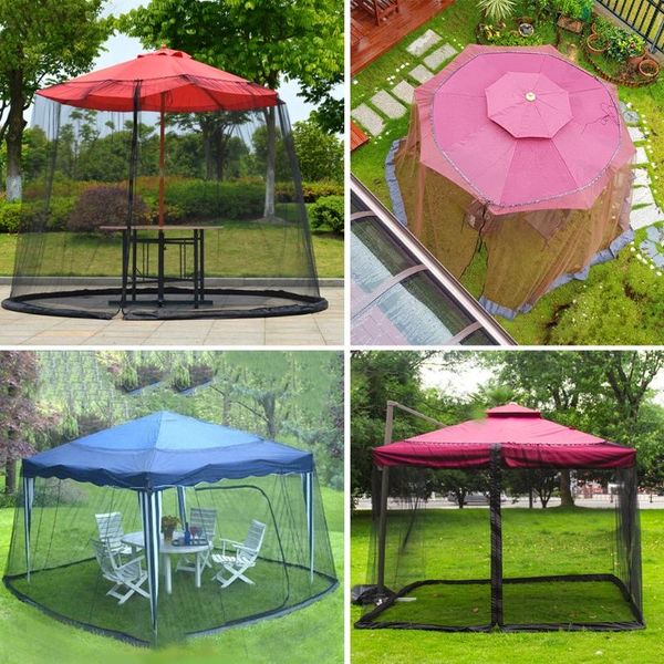 shade patio umbrella mosquito net polyester mesh screen universal canopy netting with zipper door adjustable rope for table 
shade patio umbrella mosquito net polyester mesh screen universal canopy netting with zipper door adjustable rope for table
