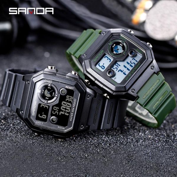 men's watches fashion sports 50m waterproof multifunction watch electronic clock men digital led montre homme wristwatches, Slivery;brown
men's watches fashion sports 50m waterproof multifunction watch electronic clock men digital led montre homme wristwatches, Slivery;brown