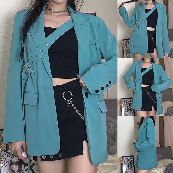 fashion korean solid long basic jacket buttons loose elegant autumn winter coat female jackets with belt outwear women's suits & blazer, White;black
fashion korean solid long basic jacket buttons loose elegant autumn winter coat female jackets with belt outwear women's suits & blazer, White;black