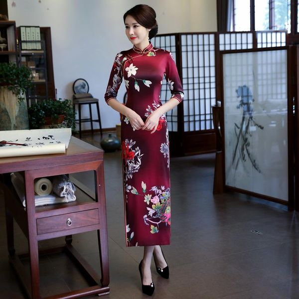 modern qipao chinese traditional dress slim tight cheongsam improve qi pao vestido xl xxl 3xl ethnic clothing, Red
modern qipao chinese traditional dress slim tight cheongsam improve qi pao vestido xl xxl 3xl ethnic clothing, Red