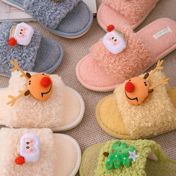 fashion winter flat shoes women neutral plush cartoon reindeer slippers home non-slip indoor zapatos mujer plataforma, Black
fashion winter flat shoes women neutral plush cartoon reindeer slippers home non-slip indoor zapatos mujer plataforma, Black