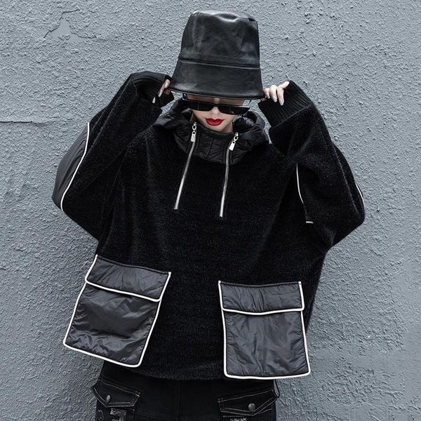 women's hoodies & sweatshirts trendy pullover hoodies hooded women korean harajuku baggy sweat patch pocket hipster knitted s, Black
women's hoodies & sweatshirts trendy pullover hoodies hooded women korean harajuku baggy sweat patch pocket hipster knitted s, Black