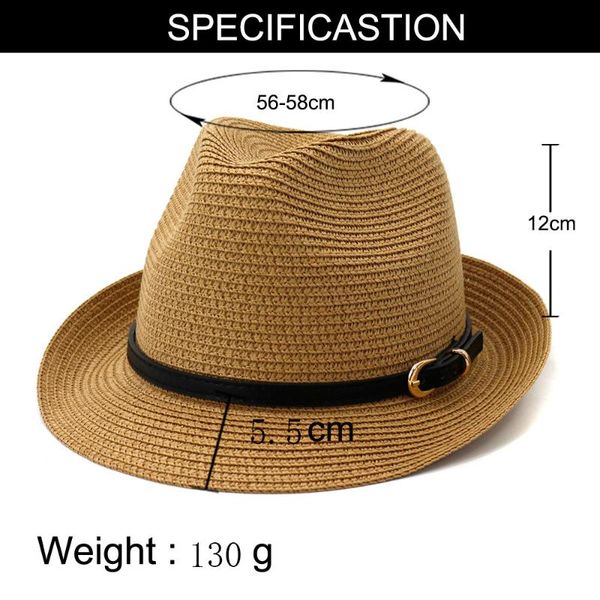 wide brim hats 2021 outdoor seaside sunscreen sun hat fashion little jazz straw panama triangle men and women beach, Blue;gray
wide brim hats 2021 outdoor seaside sunscreen sun hat fashion little jazz straw panama triangle men and women beach, Blue;gray