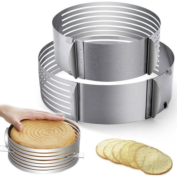 cake tools stainless steel adjustable layer slicer kit mousse mould slicing setting ring diy bakeware
cake tools stainless steel adjustable layer slicer kit mousse mould slicing setting ring diy bakeware