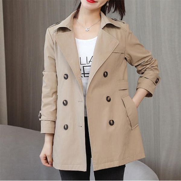 women's trench coats fashion spring autumn double breasted coat women outwear korea casual chic female windbreaker, Tan;black
women's trench coats fashion spring autumn double breasted coat women outwear korea casual chic female windbreaker, Tan;black