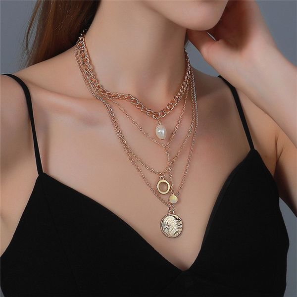 star round piece pendant necklaces women multi layer circle pearl chain european retro tassel thick thin gold necklace jewelry accessories w, Silver
star round piece pendant necklaces women multi layer circle pearl chain european retro tassel thick thin gold necklace jewelry accessories w, Silver