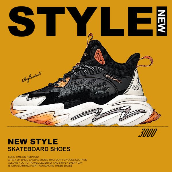 464748 size 2020 autumn and winter new fashionable mens shoes casual sneakers high national trendy style mens fashion shoes all-matching, Black;white
464748 size 2020 autumn and winter new fashionable mens shoes casual sneakers high national trendy style mens fashion shoes all-matching, Black;white