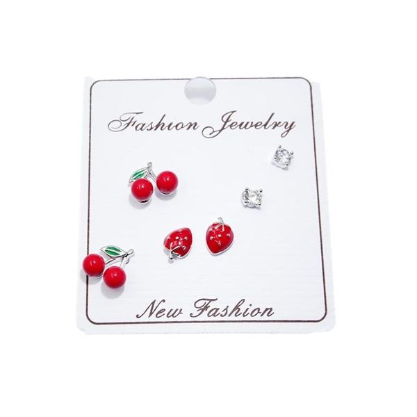 stud 925 silver needle fashion zircon strawberry cherry earrings set for women girls earring female party jewelry gift, Golden;silver
stud 925 silver needle fashion zircon strawberry cherry earrings set for women girls earring female party jewelry gift, Golden;silver