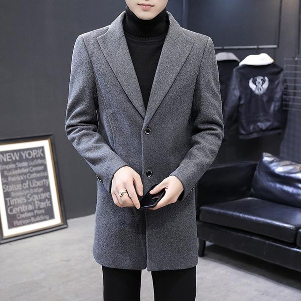 men's wool & blends 2021 fashion mens casual business trench coat leisure overcoat male punk style thicken and cotton coats jacke, Black
men's wool & blends 2021 fashion mens casual business trench coat leisure overcoat male punk style thicken and cotton coats jacke, Black