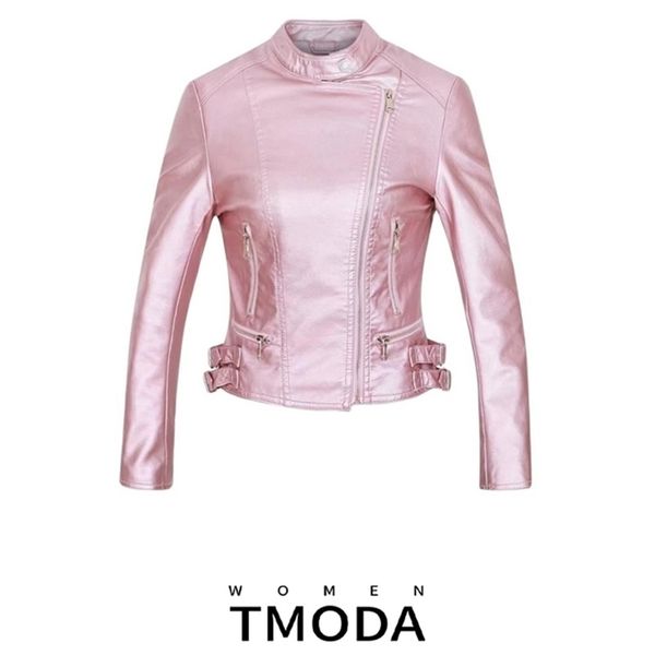 tmoda262 autumn winter women faux leather jackets coats lady pu motorcycle shining pink zipper coat streetwear biker outerwear 220112, Black
tmoda262 autumn winter women faux leather jackets coats lady pu motorcycle shining pink zipper coat streetwear biker outerwear 220112, Black