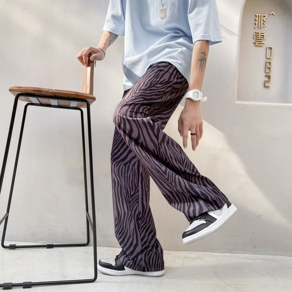 men's pants summer thin wide-leg fashion retro stripe men streetwear loose hip-hop straight ice silk mens trousers f6mo, Black
men's pants summer thin wide-leg fashion retro stripe men streetwear loose hip-hop straight ice silk mens trousers f6mo, Black