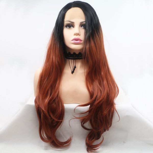 synthetic wigs red ombre brown lace front hair pre plucked dark roots natural wave daily part frontal for womens, Black
synthetic wigs red ombre brown lace front hair pre plucked dark roots natural wave daily part frontal for womens, Black