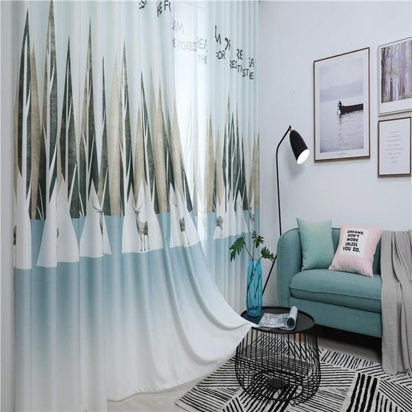 curtain & drapes modern minimalist nordic dream forest printing blackout curtains for bedroom living room finished product customization
curtain & drapes modern minimalist nordic dream forest printing blackout curtains for bedroom living room finished product customization