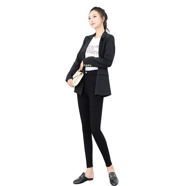 women's leggings women wear plush autumn winter warm spandex pants high waist thin elastic thickened small leg, Black
women's leggings women wear plush autumn winter warm spandex pants high waist thin elastic thickened small leg, Black
