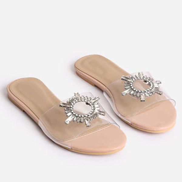 slippers womens crystal open toe non-slip sandals roman flats casual beach shoes rhinestone wedge heel female, Black
slippers womens crystal open toe non-slip sandals roman flats casual beach shoes rhinestone wedge heel female, Black