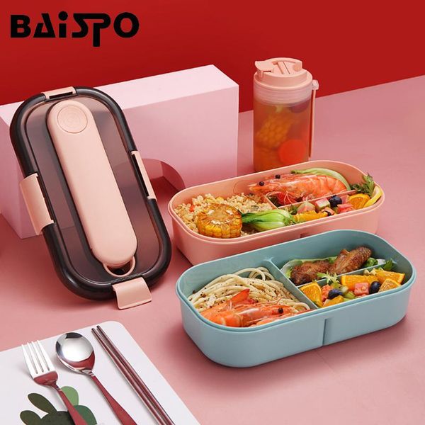 dinnerware sets baispo portable lunch box with tableware microwaveable bento compartment design container kitchen leakproof
dinnerware sets baispo portable lunch box with tableware microwaveable bento compartment design container kitchen leakproof