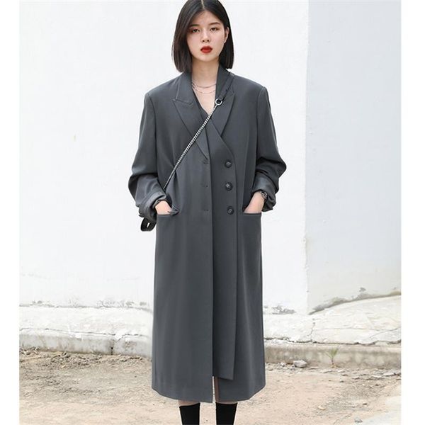 women's trench coats 2021 autumn and winter windbreaker medium long korean british knee coat fashion double breasted, Tan;black
women's trench coats 2021 autumn and winter windbreaker medium long korean british knee coat fashion double breasted, Tan;black
