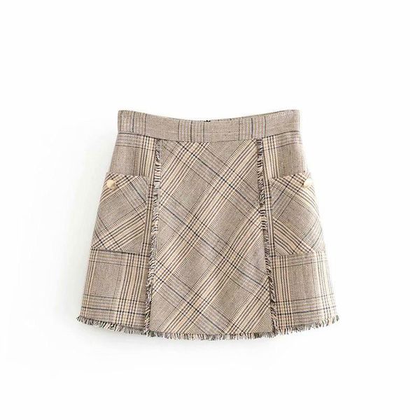 skirts 2021 vintage plaid mini skirt women winter back zipper tweed woolen ladies elegant office pencil, Black
skirts 2021 vintage plaid mini skirt women winter back zipper tweed woolen ladies elegant office pencil, Black
