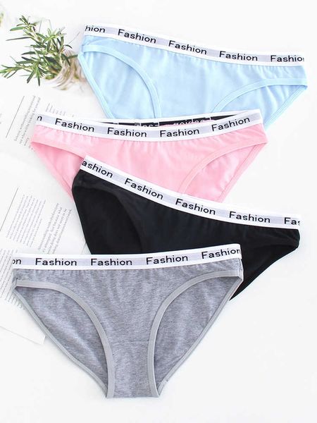 g strings underwear traceless simple cotton women's letter waist middle breathable briefs, Black;white
g strings underwear traceless simple cotton women's letter waist middle breathable briefs, Black;white