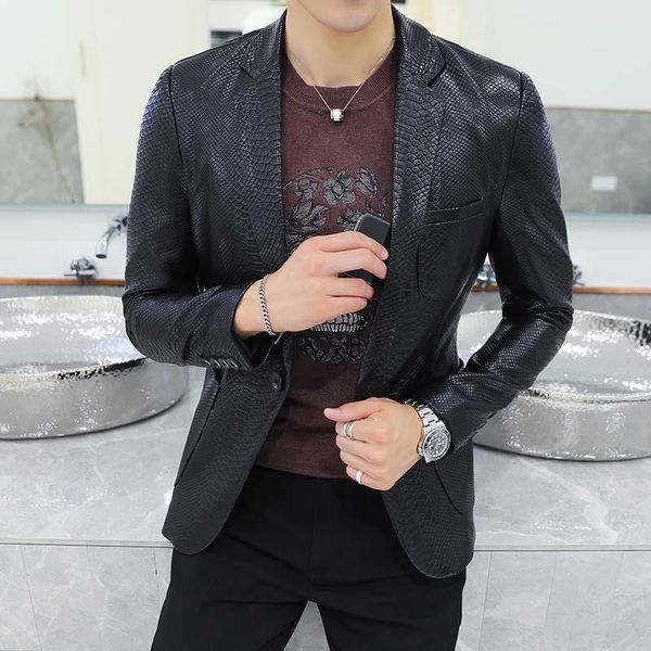 men's fur & faux autumn black men pu suit jacket fashion casual leather coats slim blazer coat
men's fur & faux autumn black men pu suit jacket fashion casual leather coats slim blazer coat
