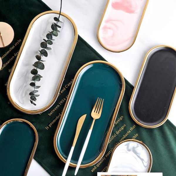 kitchen storage & organization gold plating ceramic marble storagebreakfast oval plate jewelry tray dessert dish decoration black white euro
kitchen storage & organization gold plating ceramic marble storagebreakfast oval plate jewelry tray dessert dish decoration black white euro