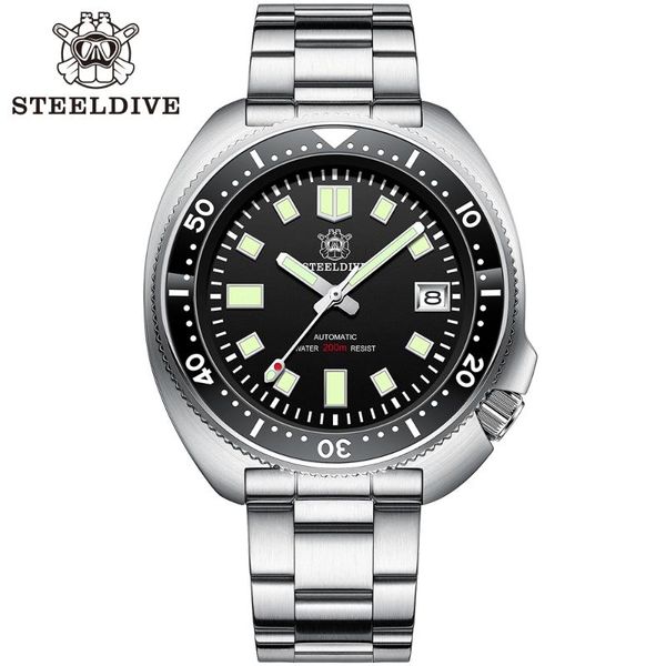 wristwatches steeldive official direct store men's 200m water resistance luminous ceramic bezel dive watch sd1970, Slivery;brown
wristwatches steeldive official direct store men's 200m water resistance luminous ceramic bezel dive watch sd1970, Slivery;brown