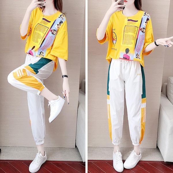 casual sportsweart suit summer womens tracksuits korean printed loose wide leg pants two piece set women tracksuit sets w2060, Gray
casual sportsweart suit summer womens tracksuits korean printed loose wide leg pants two piece set women tracksuit sets w2060, Gray