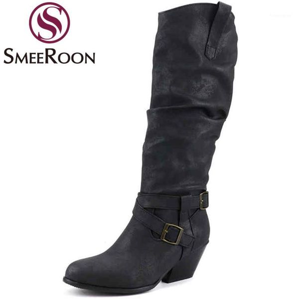 boots smeeroon big size 34-43 fashion knee high women round toe slip on autumn winter buckle wedges heels ldies1, Black
boots smeeroon big size 34-43 fashion knee high women round toe slip on autumn winter buckle wedges heels ldies1, Black