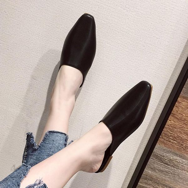 slippers 2021 spring women pu leather pointed toe casual shoes flat slipper slides cover ladies shoe zapatos mujer 8014g, Black
slippers 2021 spring women pu leather pointed toe casual shoes flat slipper slides cover ladies shoe zapatos mujer 8014g, Black