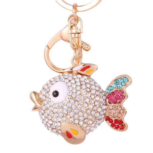 keychains metal crystal fish key chain bag ornaments creative fashion girl women female cute keychain gift wholesale, Silver
keychains metal crystal fish key chain bag ornaments creative fashion girl women female cute keychain gift wholesale, Silver