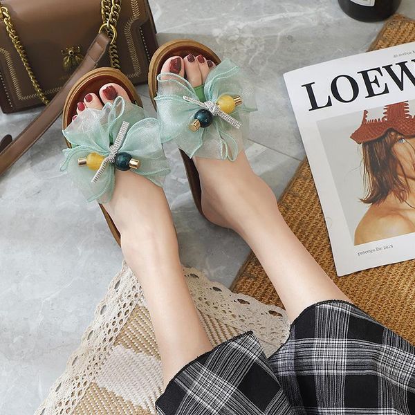 slippers butterfly-knot ladies sandals beach outside summer slides low heel women non-slip soft slipper outdoor mujer shoes, Black
slippers butterfly-knot ladies sandals beach outside summer slides low heel women non-slip soft slipper outdoor mujer shoes, Black