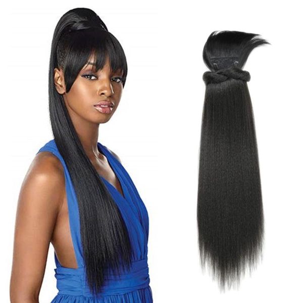 synthetic wigs 24inch kinky straight ponytail with bangs clip in hair afro drawstring african american for women, Black
synthetic wigs 24inch kinky straight ponytail with bangs clip in hair afro drawstring african american for women, Black
