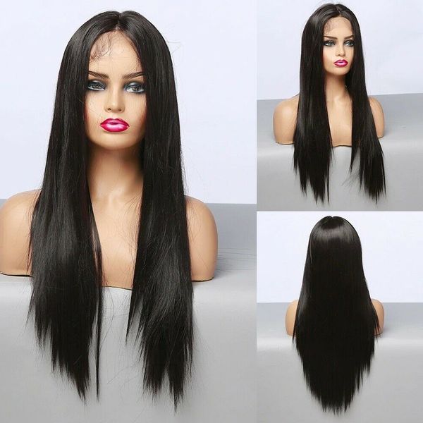 lx brand synthenic black straight wig for women high temperature fiber long hair middle part lace front wig daily usefactory direct
lx brand synthenic black straight wig for women high temperature fiber long hair middle part lace front wig daily usefactory direct