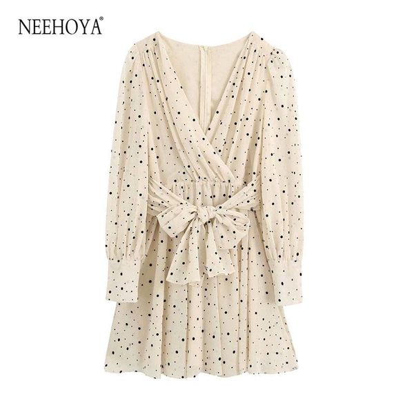 women 2021 chic fashion polka dot bow tied sashes mini dress vintage long sleeve with lining female dresses mujer casual, Black;gray
women 2021 chic fashion polka dot bow tied sashes mini dress vintage long sleeve with lining female dresses mujer casual, Black;gray