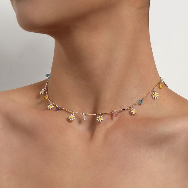 chokers fashion colorful heart crystal painted glaze flower choker necklace women geometric clavicle chocker colar jewelry, Golden;silver
chokers fashion colorful heart crystal painted glaze flower choker necklace women geometric clavicle chocker colar jewelry, Golden;silver