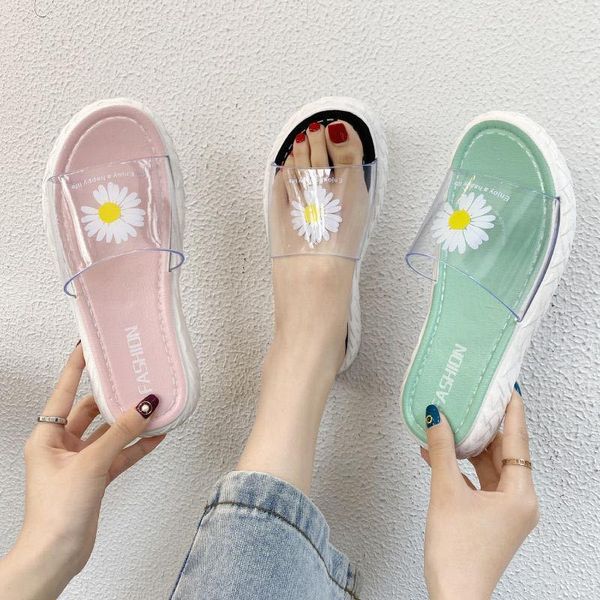 slippers swyivy daisy print home women summer non-slip platform flat shoes ladies outside pvc open-toe beach flip flops, Black
slippers swyivy daisy print home women summer non-slip platform flat shoes ladies outside pvc open-toe beach flip flops, Black