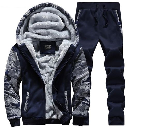 men's tracksuits 2021 casual tracksuit mens set winter brand two piece sets all cotton inner fleece male thick hooded jacket + pants, Gray
men's tracksuits 2021 casual tracksuit mens set winter brand two piece sets all cotton inner fleece male thick hooded jacket + pants, Gray