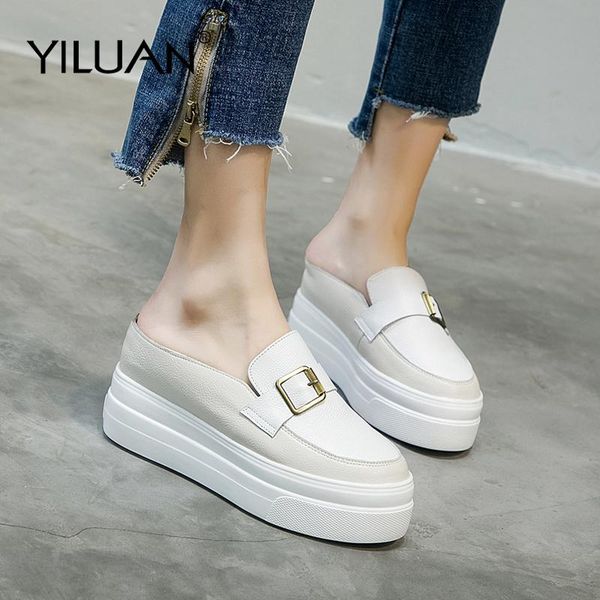 slippers ladies summer casual shoes flat woman muffin bottom 2021 genuine leather slides women small size 32-42, Black
slippers ladies summer casual shoes flat woman muffin bottom 2021 genuine leather slides women small size 32-42, Black
