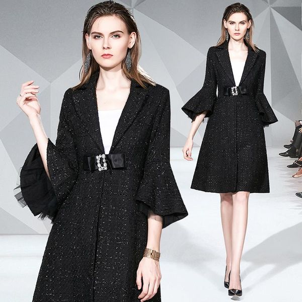 women's trench coats womens fashion temperament v neck worsted mandarin sleeves coat long belt black slim fit 2021 autumn, Tan;black
women's trench coats womens fashion temperament v neck worsted mandarin sleeves coat long belt black slim fit 2021 autumn, Tan;black