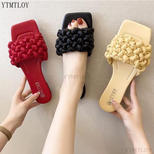 slippers handmade knitted open toe women soft sole outwear flip flops square slides ytmtloy zapatillas mujer casa, Black
slippers handmade knitted open toe women soft sole outwear flip flops square slides ytmtloy zapatillas mujer casa, Black