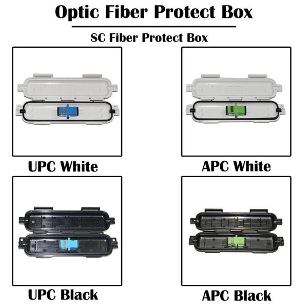 fiber optic equipment 10 pieces sc apc protect box white/black color with upc/apc adapter ftth ethernet networking
fiber optic equipment 10 pieces sc apc protect box white/black color with upc/apc adapter ftth ethernet networking