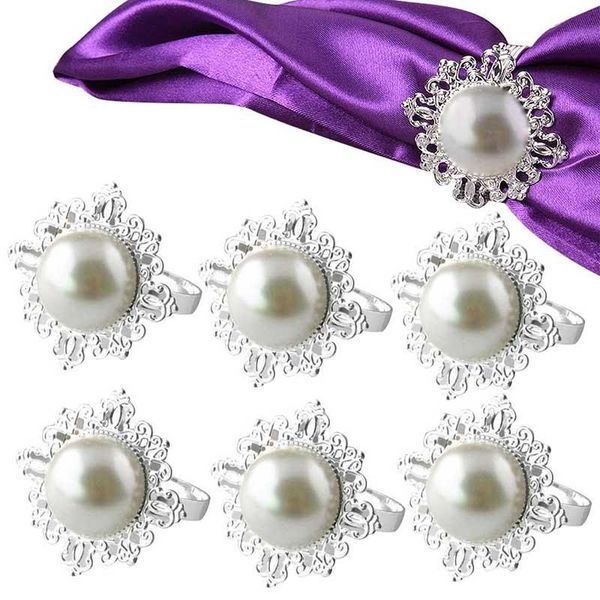napkin rings 6pcs pearl luxury rhinestone for weddings party decorations table decoration accessories ac889
napkin rings 6pcs pearl luxury rhinestone for weddings party decorations table decoration accessories ac889