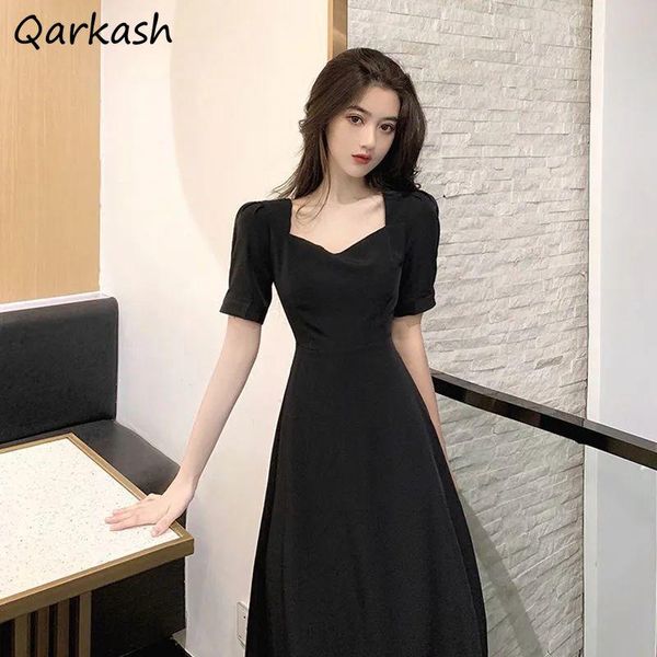casual dresses dress women mid-calf square collar empire elegant female solid color short sleeve party holiday big bow a-line clothing frenc, Black;gray
casual dresses dress women mid-calf square collar empire elegant female solid color short sleeve party holiday big bow a-line clothing frenc, Black;gray