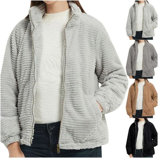 women's jackets women winter plush coat soft fur turn down collar warm outwear casual female pink black light brown coats, Black;brown
women's jackets women winter plush coat soft fur turn down collar warm outwear casual female pink black light brown coats, Black;brown