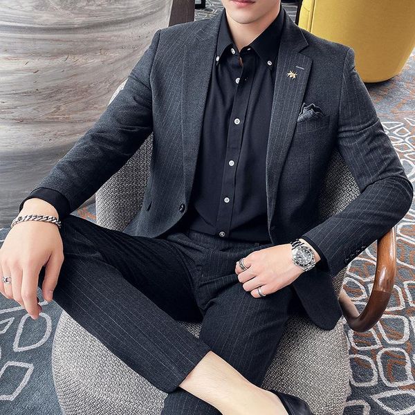 bridegroom's wedding dress one button suit slim men's two piece suits & blazers, White;black
bridegroom's wedding dress one button suit slim men's two piece suits & blazers, White;black